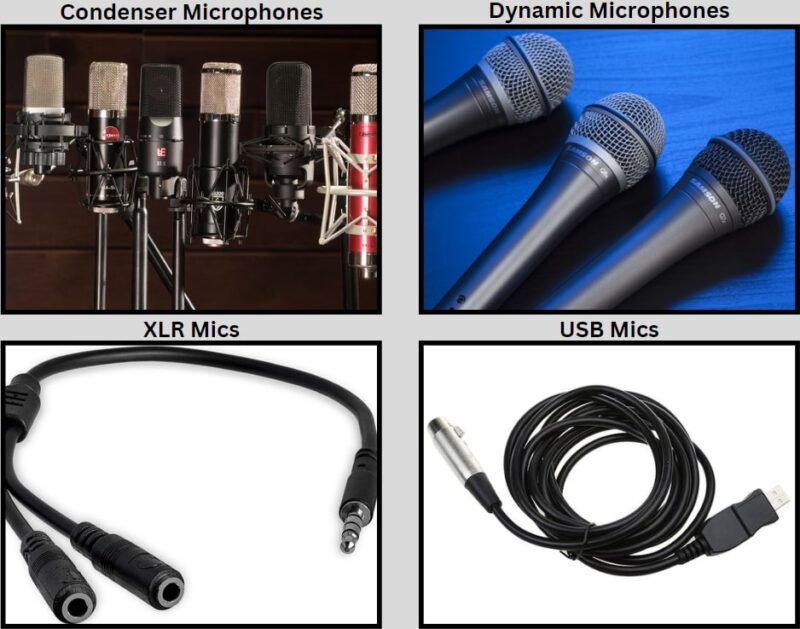 Types of Microphones and Connections