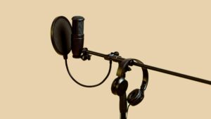 Microphone on a stand