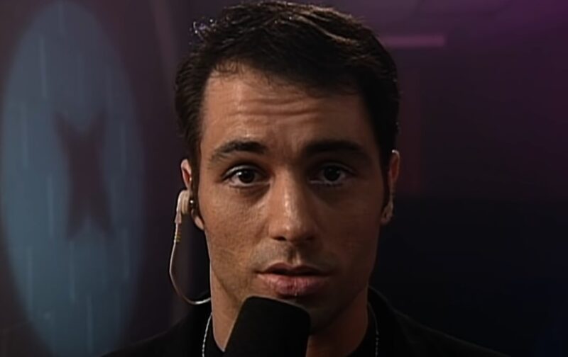 Young Joe Rogan as a TV commentator