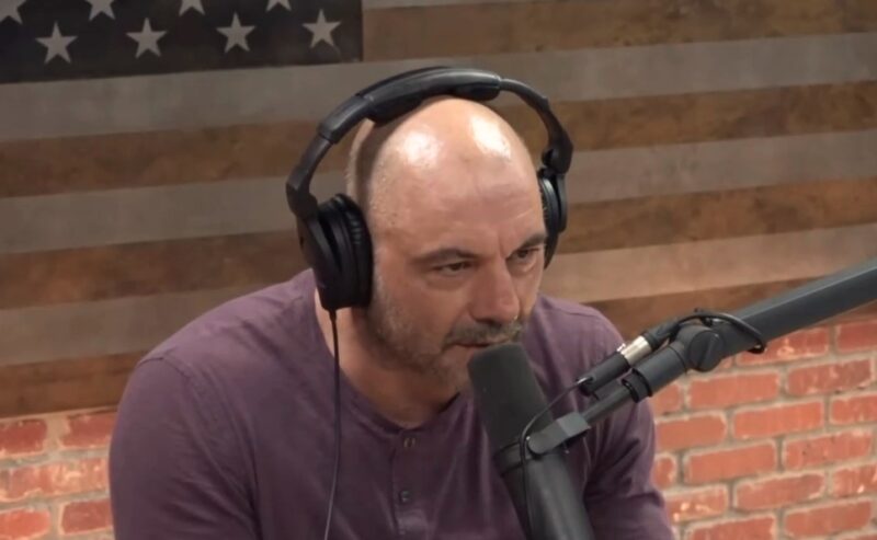 Joe Rogan talking on a podcast