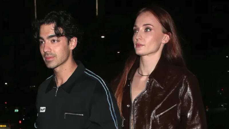 Joe Jonas and Sophie Turner at an event