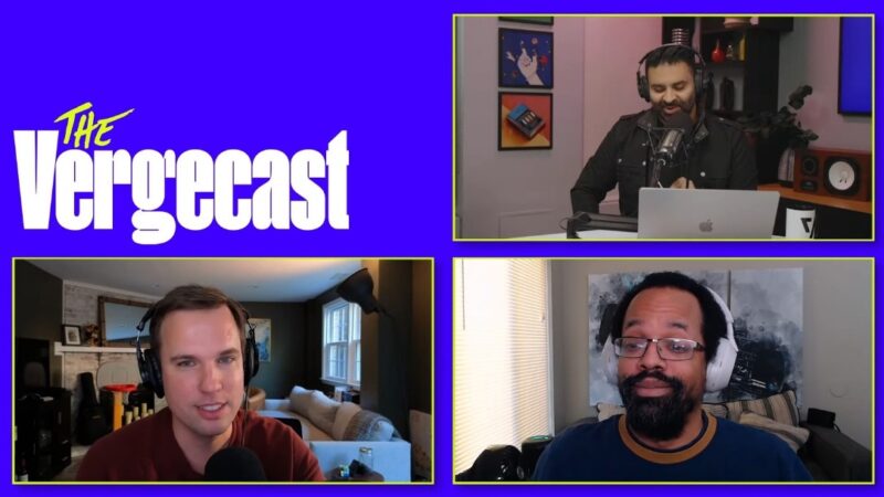 Vergecast podcast in splitscreen