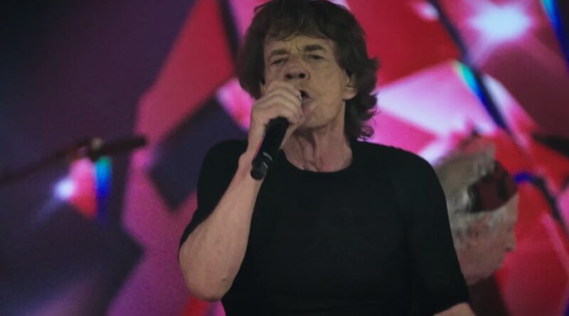 Mick Jagger delivers a powerful vocal performance