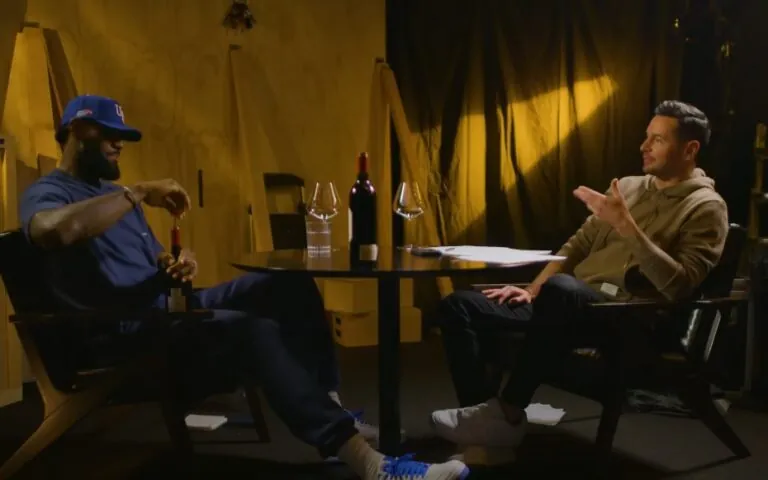 LeBron James and JJ Reddick in a podcast
