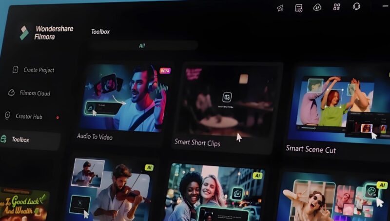 Wondershare Filmora interface