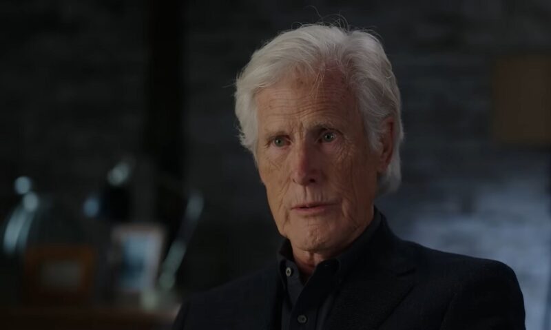 Keith Morrison in a serious interview setting, known for narrating stories on the Dateline NBC Podcast