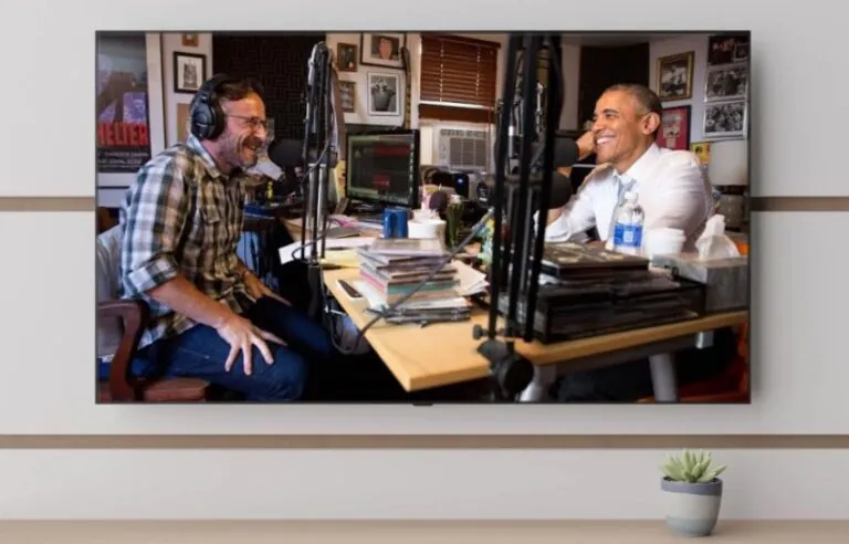 Marc Maron hosts a podcast with Barack Obama as guest