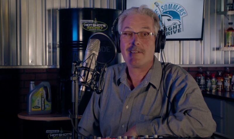 Steve Sommers talking during his show