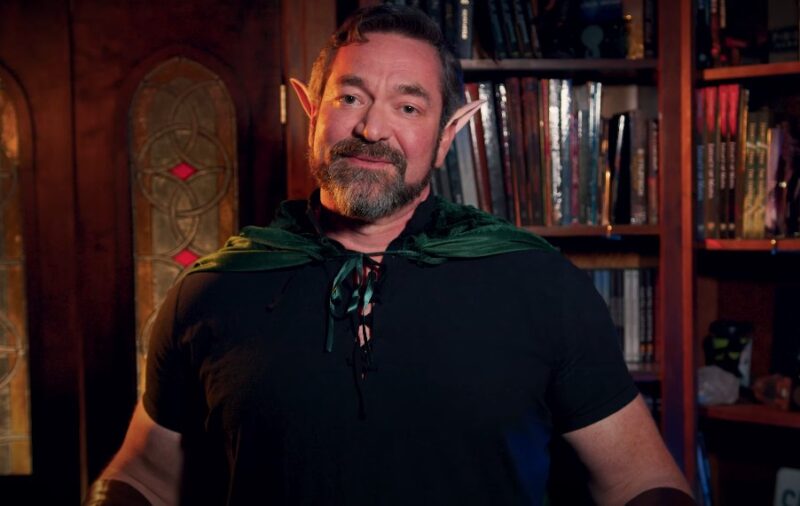 Luke Gygax in medieval-inspired attire