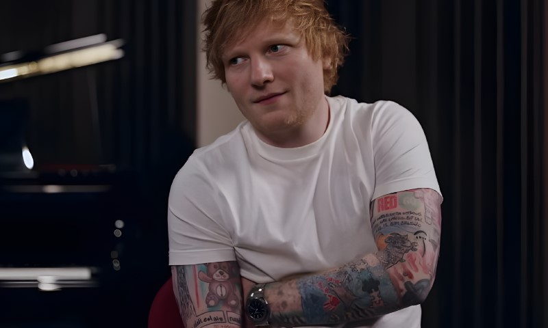 Ed Sheeran in a podcast, talking about luxury watches